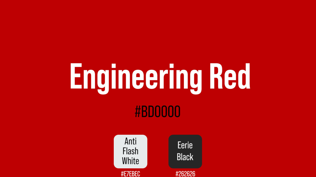 Engineering Red color combination