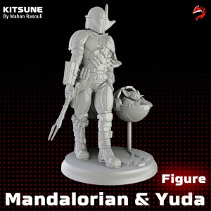 Mandalorian & Yuda Figure
