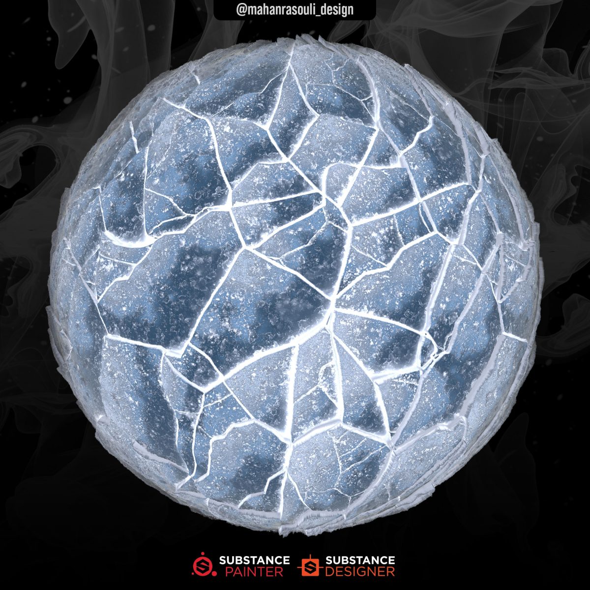 A collection of 14 unique material designs created in Substance 3D Designer, featuring various surface textures and patterns.