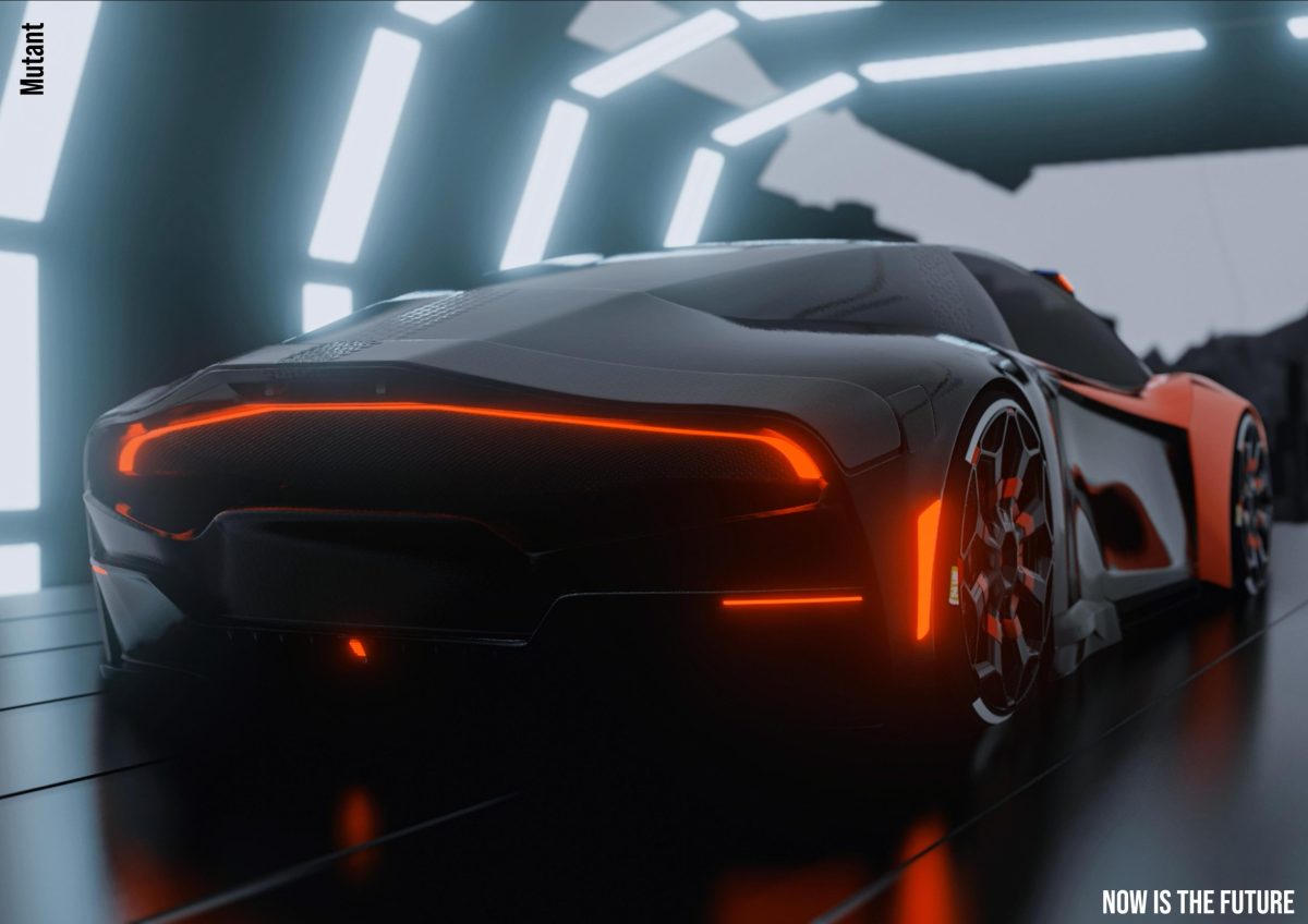 Mutant, a parametric design concept car by Mahan Rasouli, where mathematical precision meets innovative transportation design.