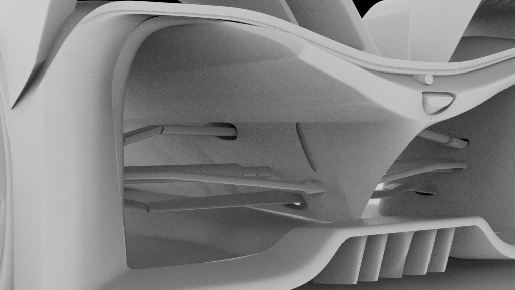 R1, the award-winning concept car designed by Mahan Rasouli, which won the IDA Design Gold Award in Transportation.