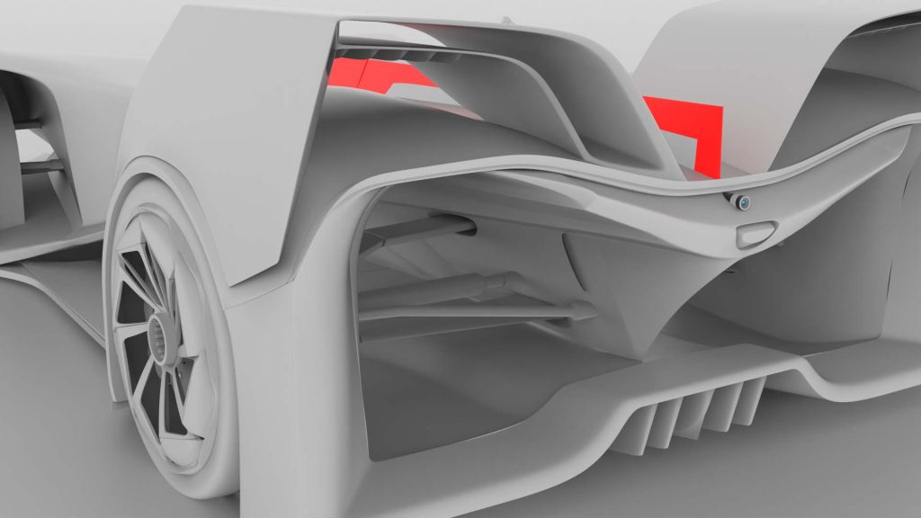 R1, the award-winning concept car designed by Mahan Rasouli, which won the IDA Design Gold Award in Transportation.