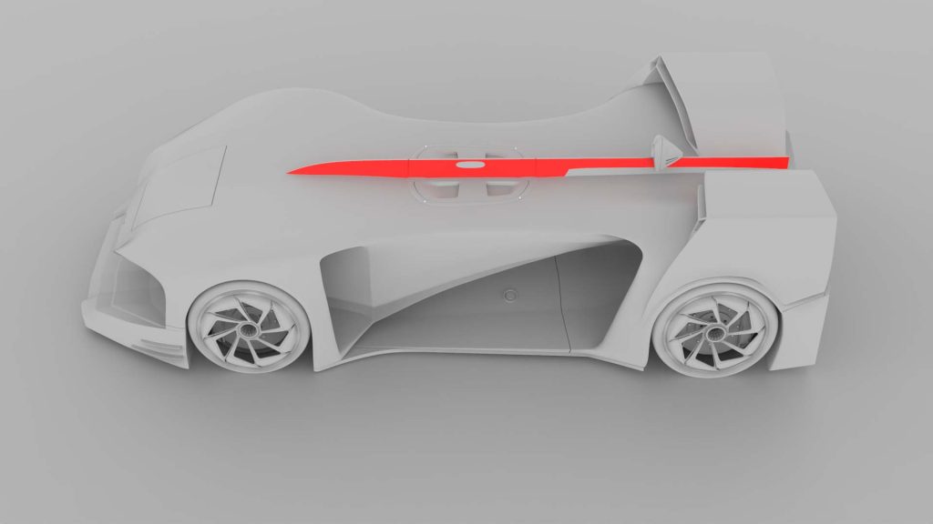 R1, the award-winning concept car designed by Mahan Rasouli, which won the IDA Design Gold Award in Transportation.