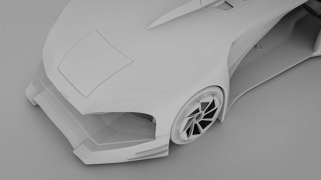 R1, the award-winning concept car designed by Mahan Rasouli, which won the IDA Design Gold Award in Transportation.