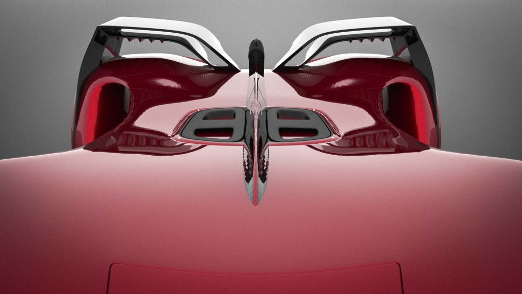 R1, the award-winning concept car designed by Mahan Rasouli, which won the IDA Design Gold Award in Transportation.