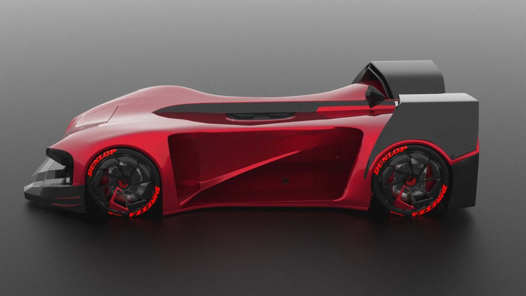 R1, the award-winning concept car designed by Mahan Rasouli, which won the IDA Design Gold Award in Transportation.