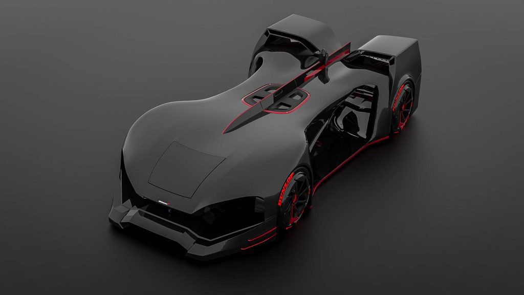 R1, the award-winning concept car designed by Mahan Rasouli, which won the IDA Design Gold Award in Transportation.