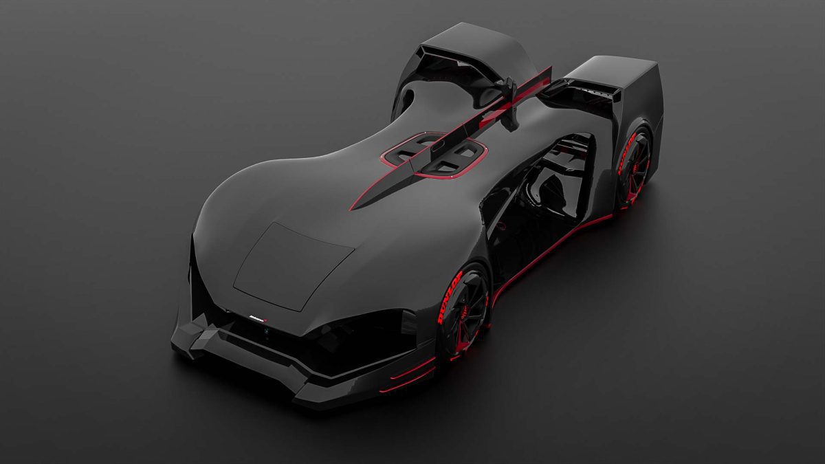R1, the award-winning concept car designed by Mahan Rasouli, which won the IDA Design Gold Award in Transportation.