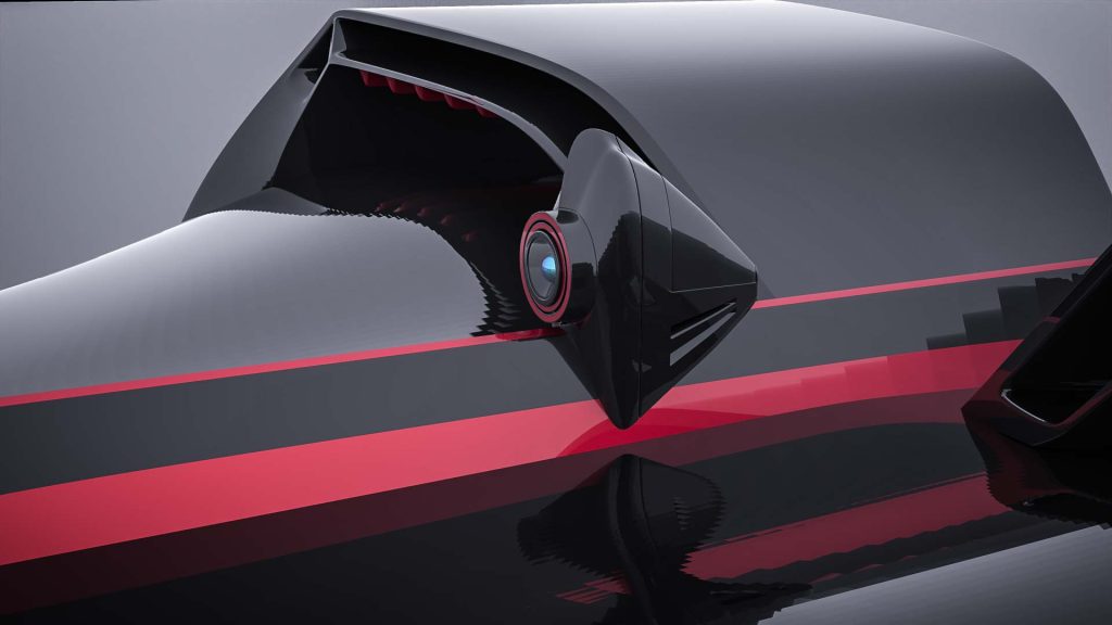 R1, the award-winning concept car designed by Mahan Rasouli, which won the IDA Design Gold Award in Transportation.
