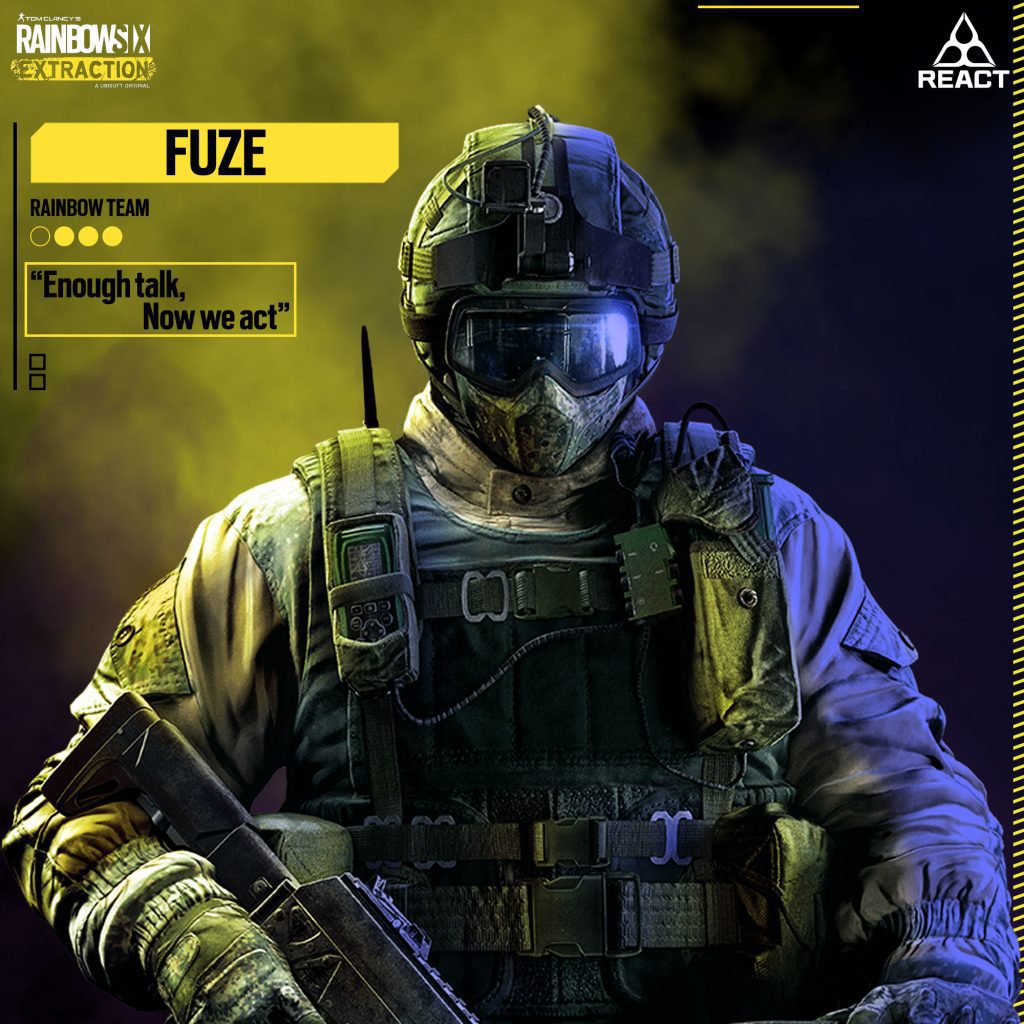 A custom Xbox Series S skin inspired by Rainbow Six Extraction, featuring a tactical and futuristic design.