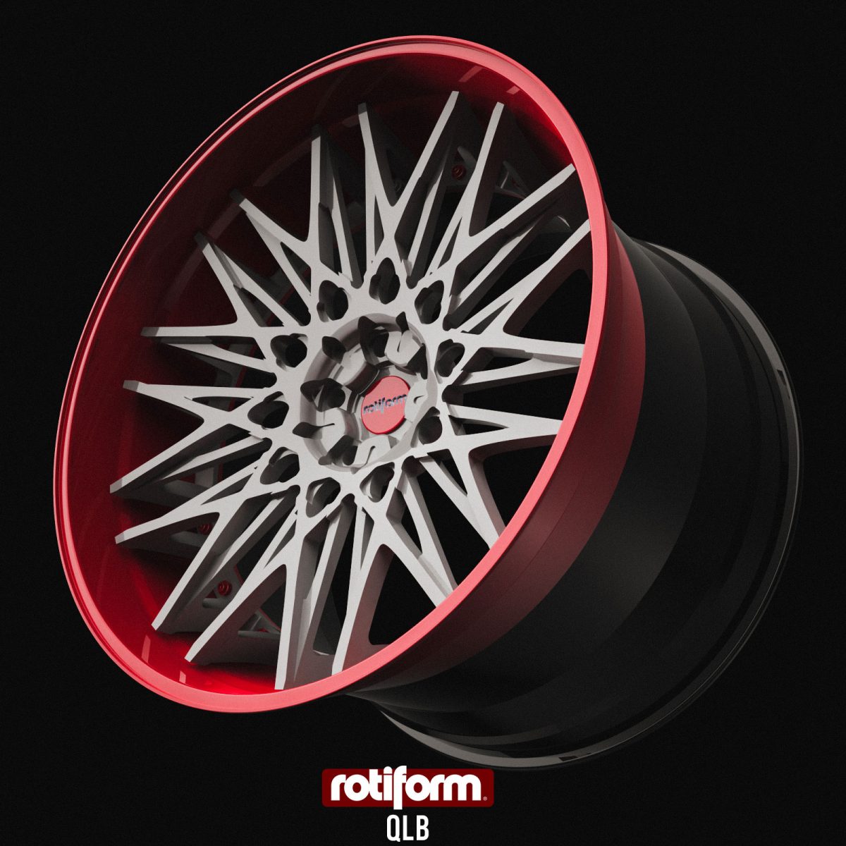 3D render of Rotiform QLB car rim by industrial designer Mahan Rasouli