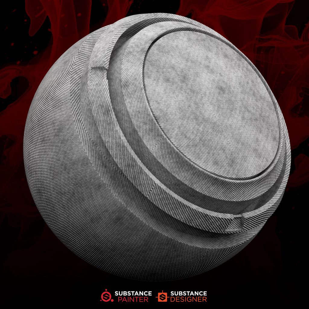 A collection of 14 unique material designs created in Substance 3D Designer, featuring various surface textures and patterns.