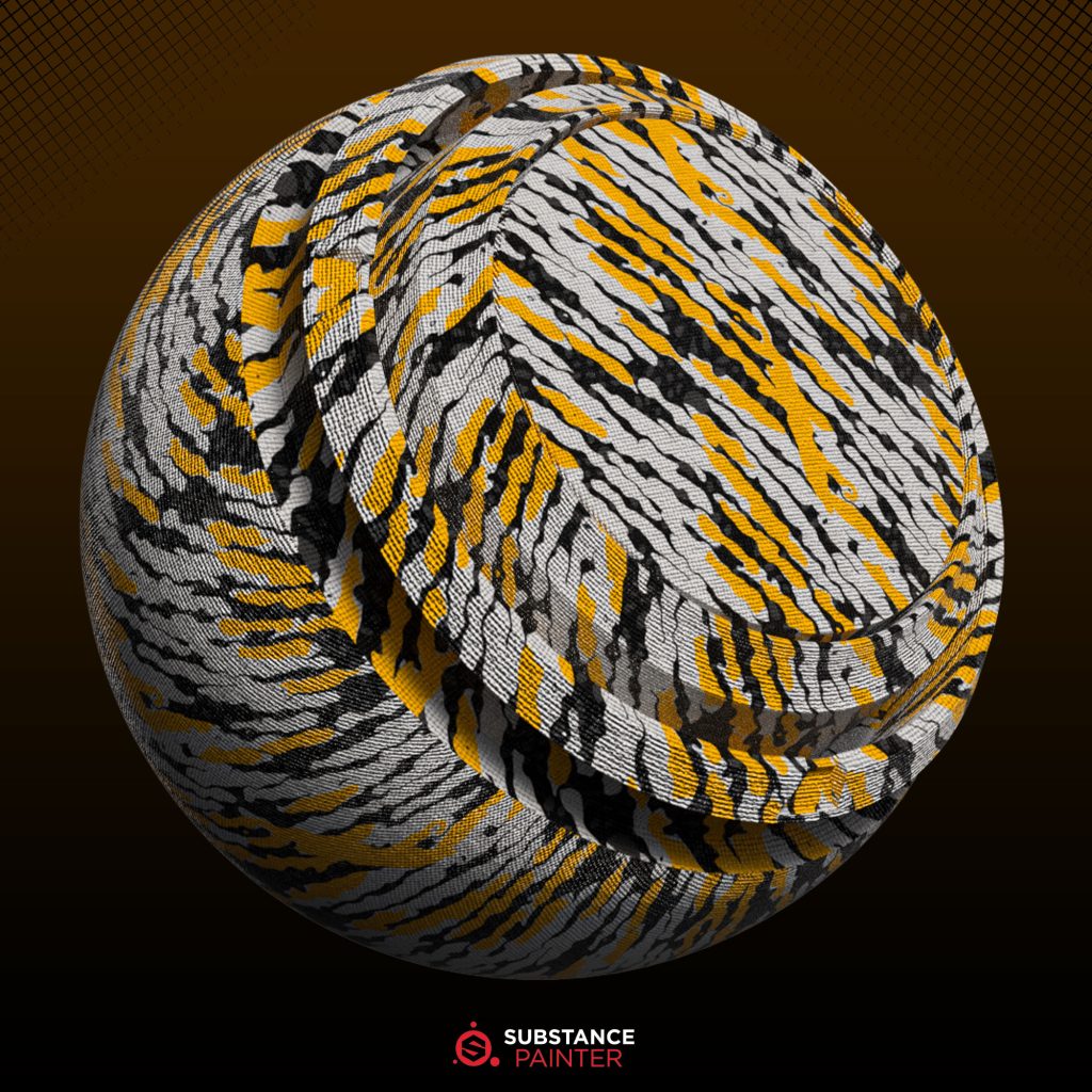 A collection of 14 unique material designs created in Substance 3D Designer, featuring various surface textures and patterns.