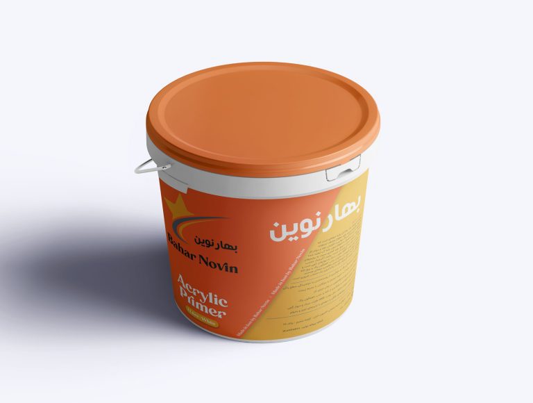 Paint Bucket Label design for Behsan Tak designed and presented by Mahan Rasouli